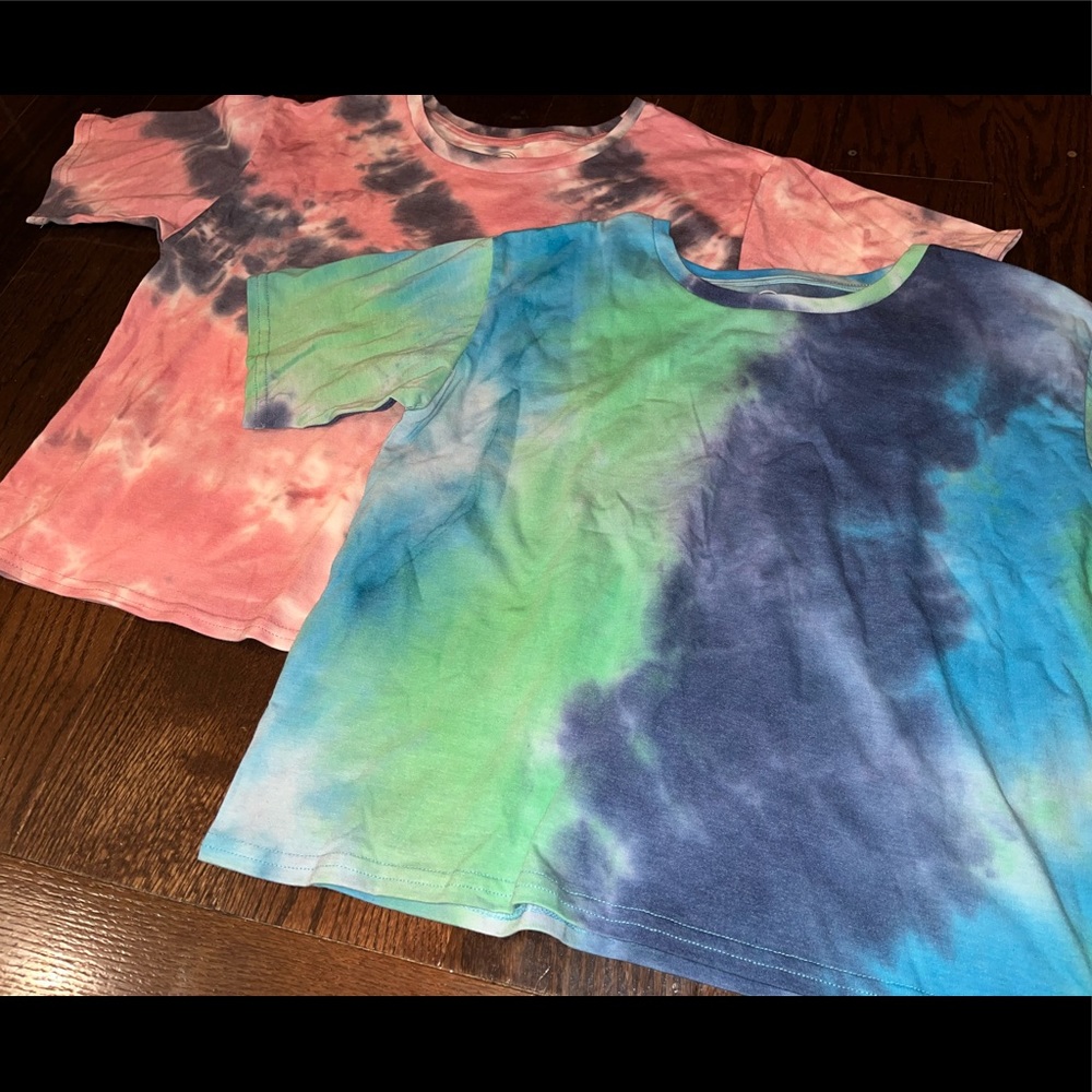 Cotton tie dye cotton shirts